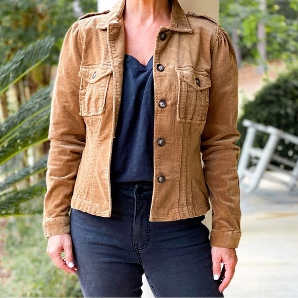 Kut from the Kloth Jackets & Blazers - Kut from the Kloth Women's Camel Corduroy Jacket